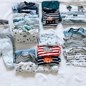 Gap and Carter’s Baby Boy 0-3 Month Clothes